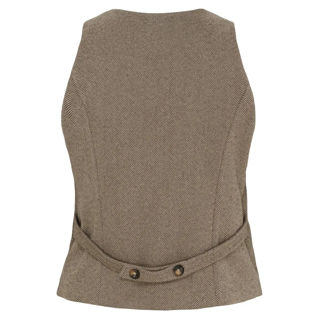 Online Marta Du Chateau Crainey Vest 248469 Brown4