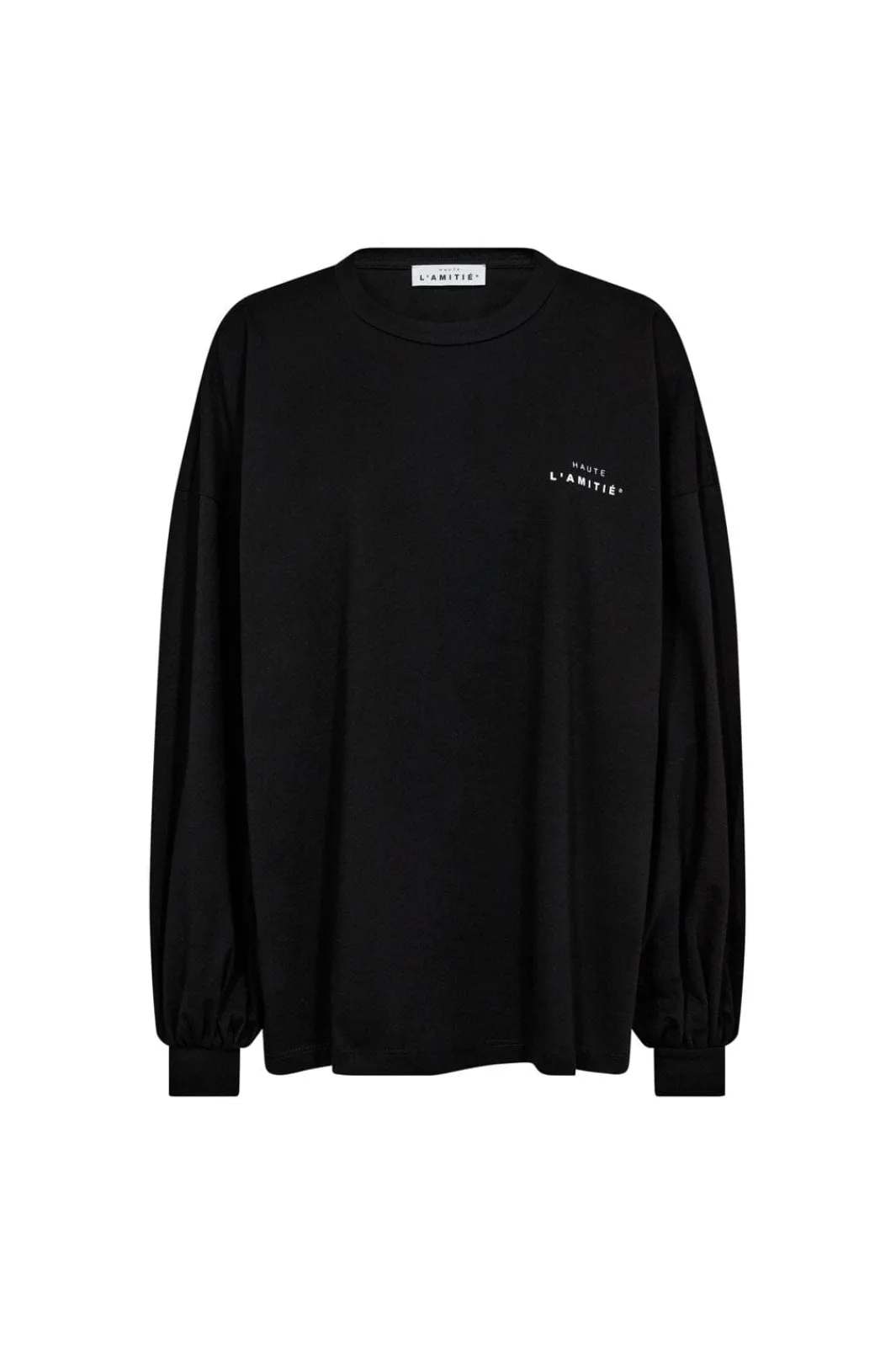 Discount Haute L'Amitié Crew Neck Ls Tee HL10420 Black