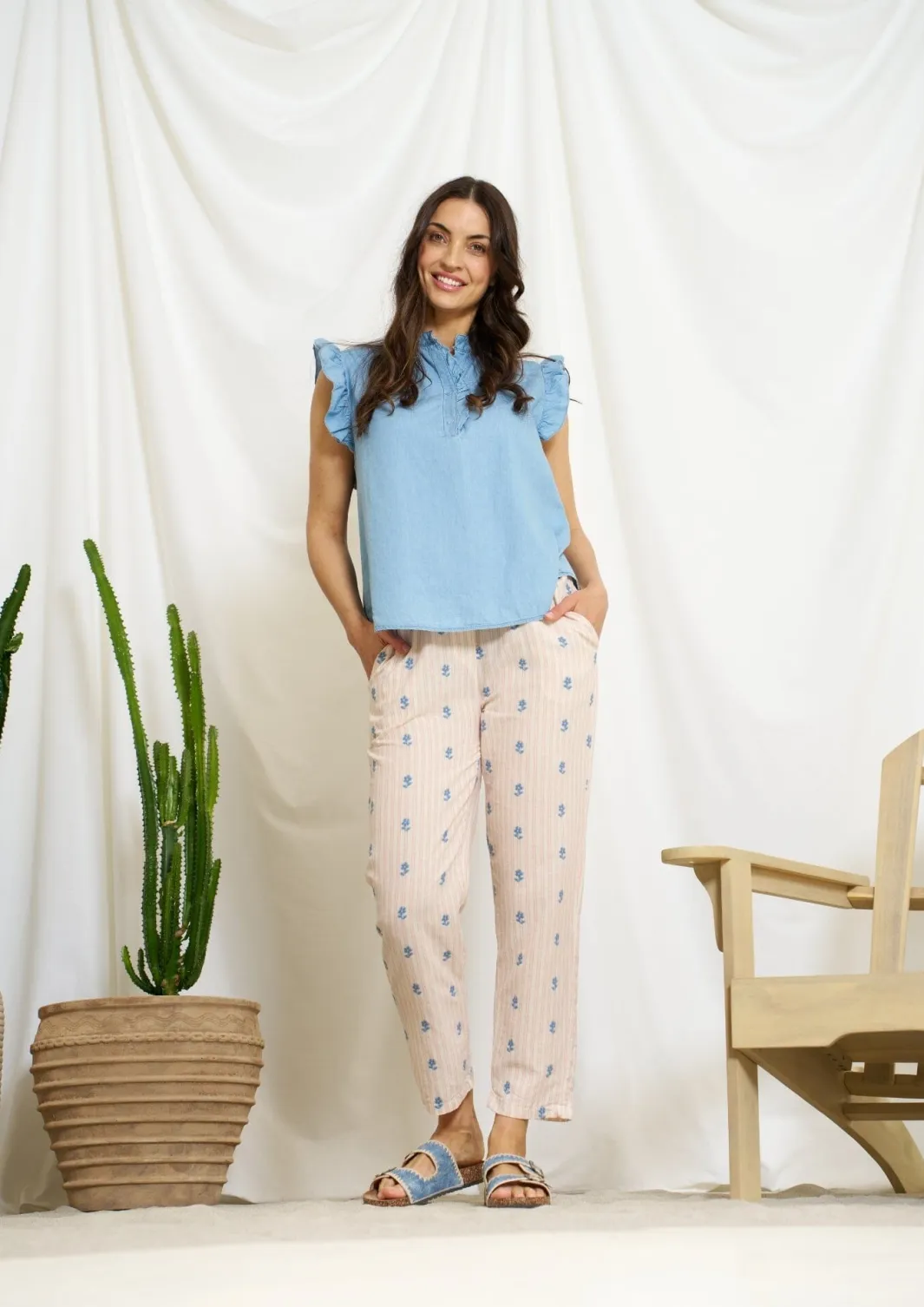 Best Marta Du Chateau Crikke Pants 62657-3 Celeste230