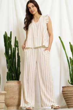 Clearance Marta Du Chateau Cserena Pants 16045 Brown4