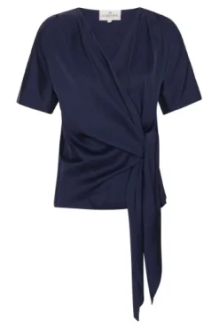 Discount Karmamia Dagmar Blouse Oxford Blue