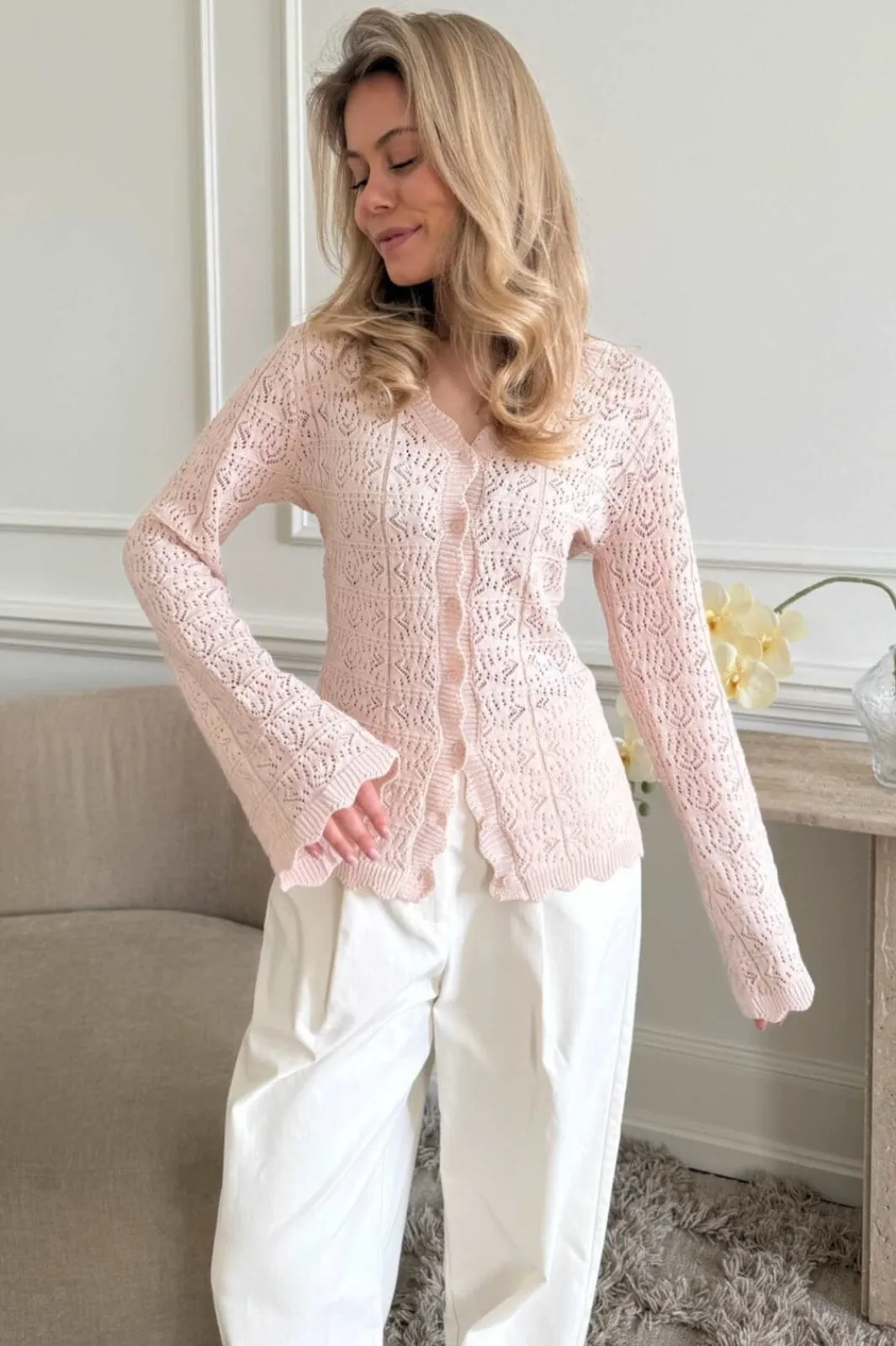 Clearance BYIC Dagmaric Cardigan 1229 Light Pink