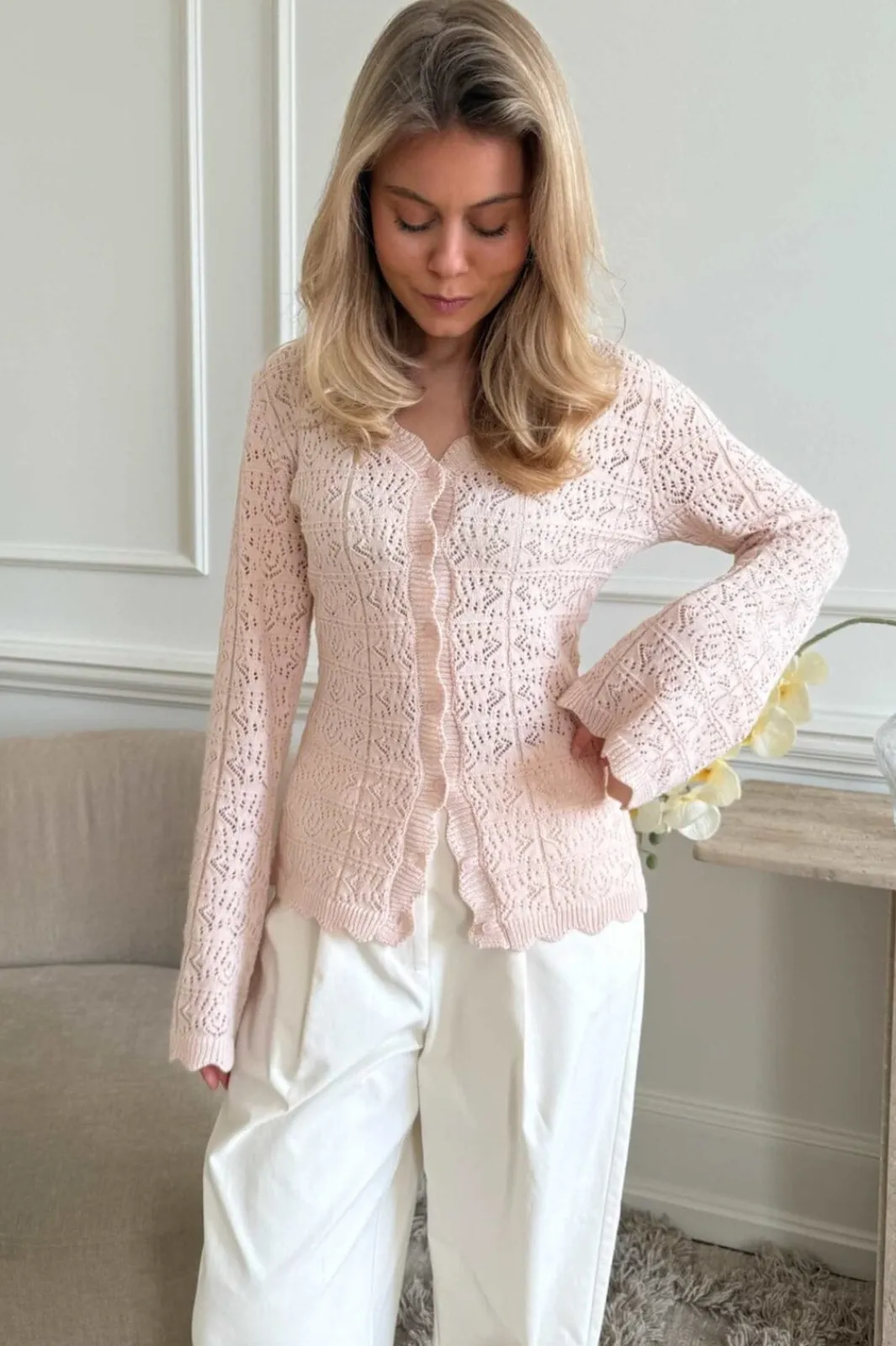 Clearance BYIC Dagmaric Cardigan 1229 Light Pink
