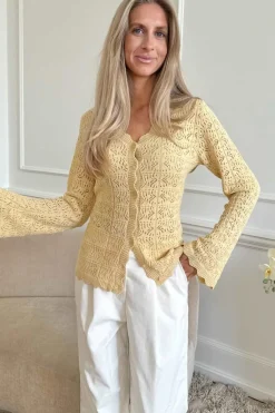 Discount BYIC Dagmaric Cardigan 1229 Yellow
