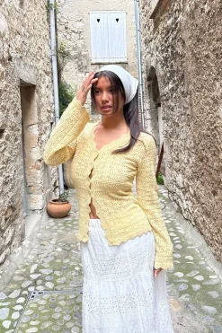 Discount BYIC Dagmaric Cardigan 1229 Yellow