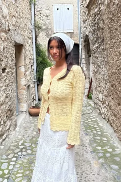 Discount BYIC Dagmaric Cardigan 1229 Yellow