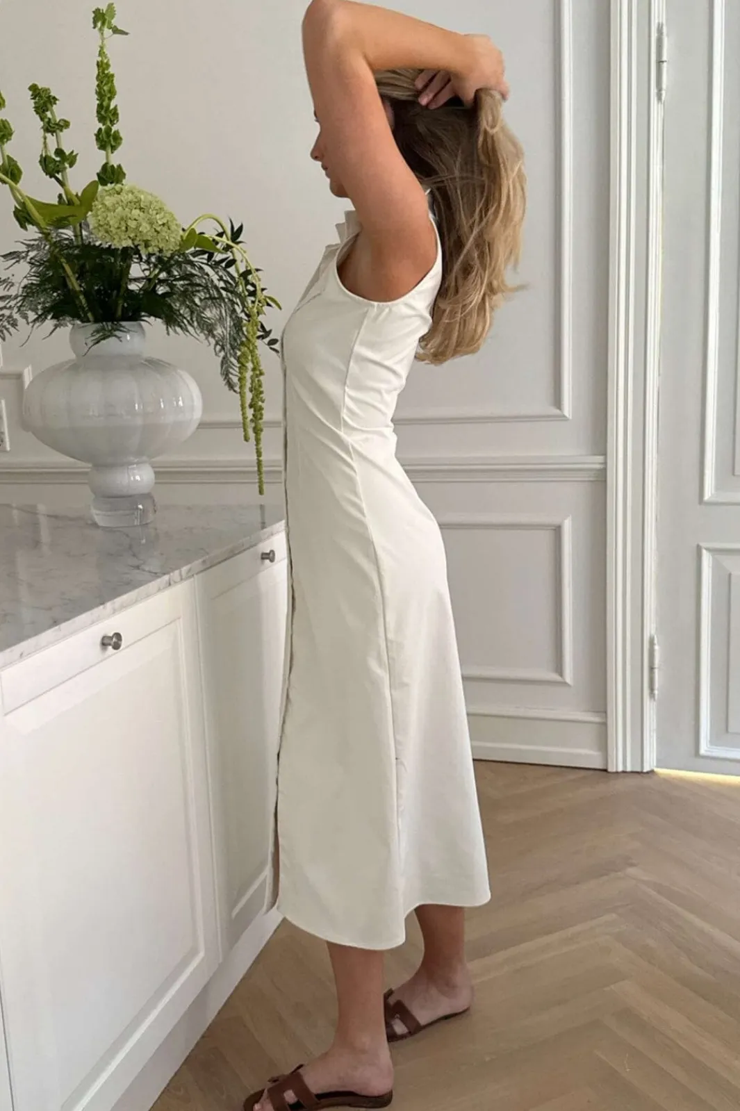 Clearance BYIC Daisyic Long Dress A23797 White