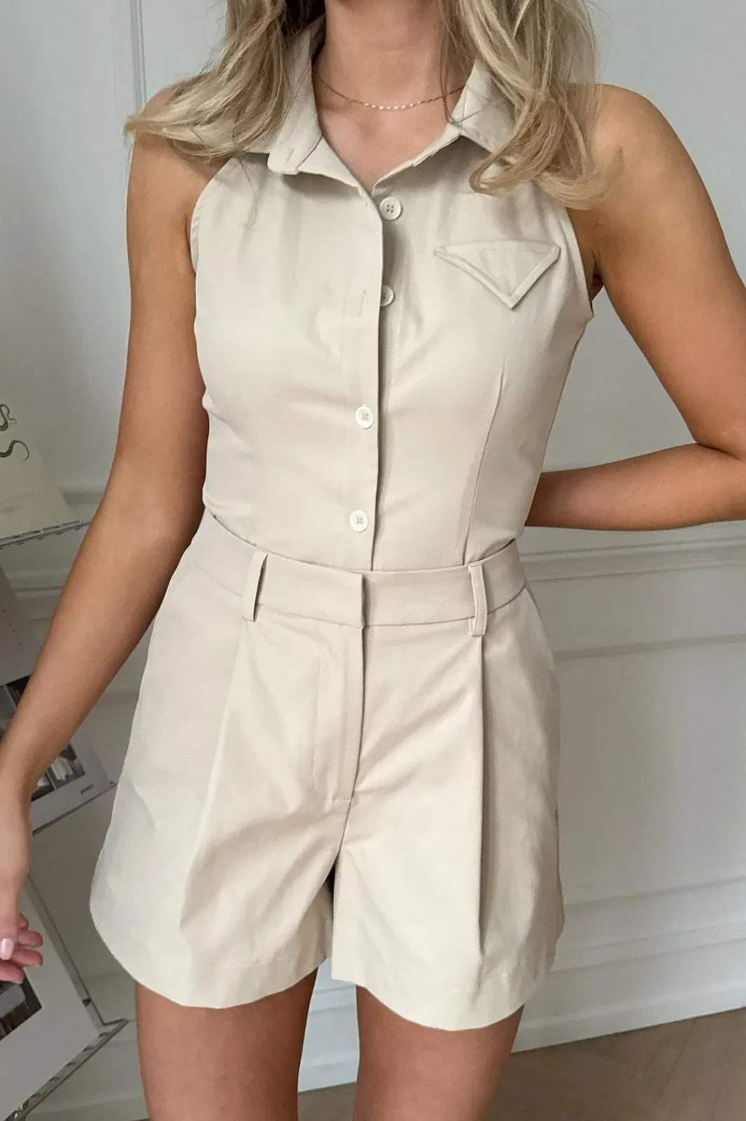 Online BYIC Daisyic Top A23819 Beige