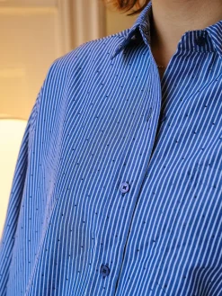 Online Neo Noir Dalma B Stripe Stone Shirt 164520 678