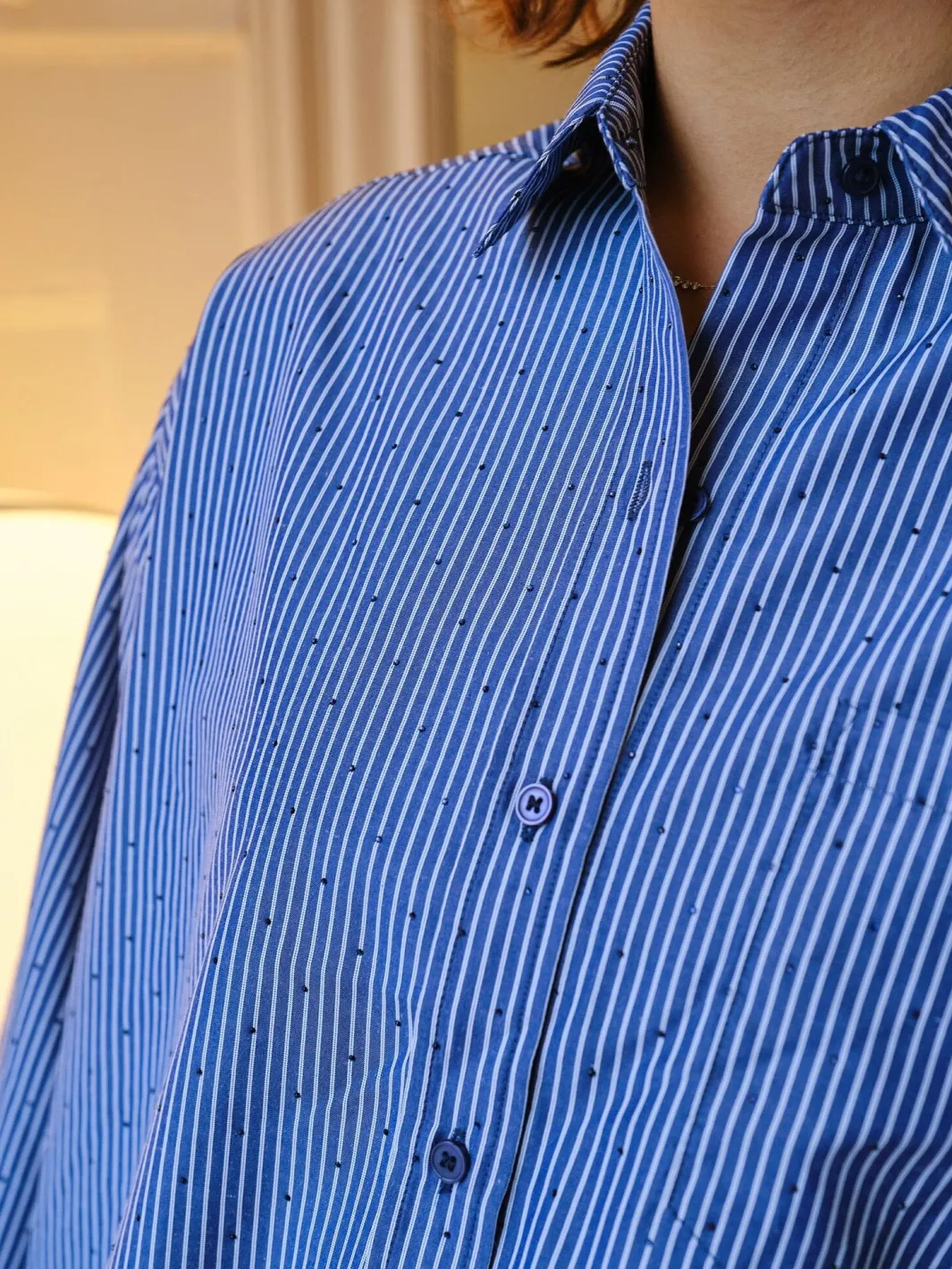 Online Neo Noir Dalma B Stripe Stone Shirt 164520 678