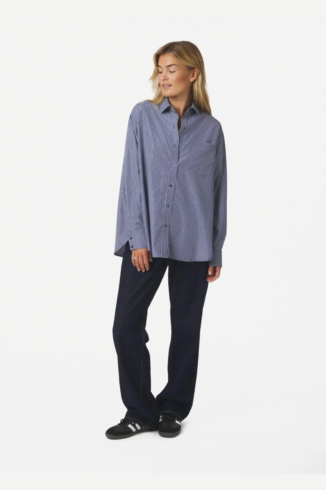 Online Neo Noir Dalma B Stripe Stone Shirt 164520 678