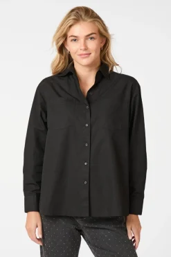 Clearance Neo Noir Dalma C Poplin Shirt 164332 Black