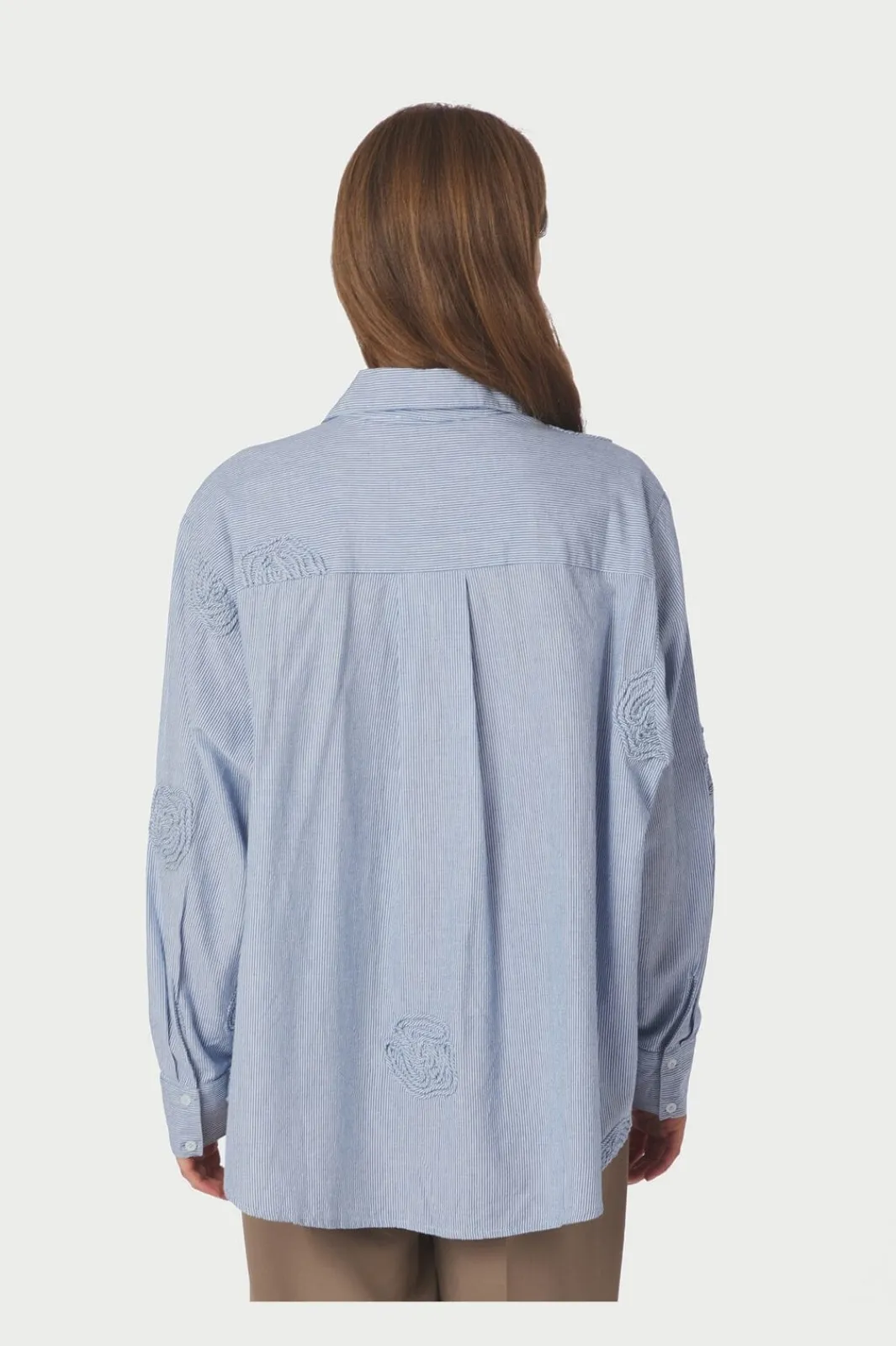 Outlet Neo Noir Dalma Dori Mini Stripe Shirt 167460 140