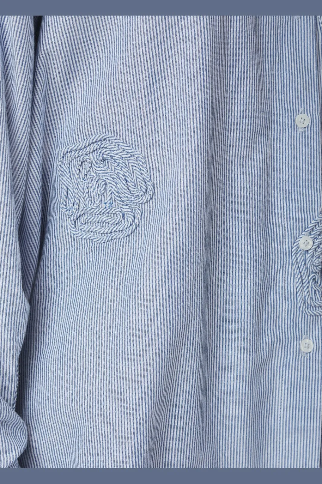 Outlet Neo Noir Dalma Dori Mini Stripe Shirt 167460 140