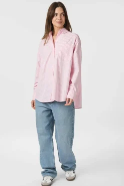 Hot Neo Noir Dalma Soft Stripe Stone Shirt 166553 170