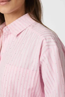 Hot Neo Noir Dalma Soft Stripe Stone Shirt 166553 170