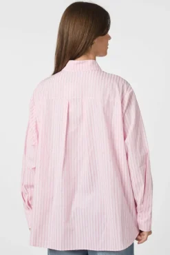 Hot Neo Noir Dalma Soft Stripe Stone Shirt 166553 170