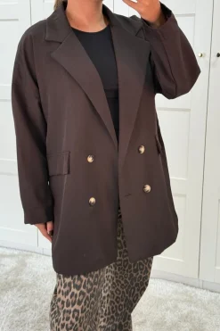 New A-bee Daphne Blazer Dark Brown