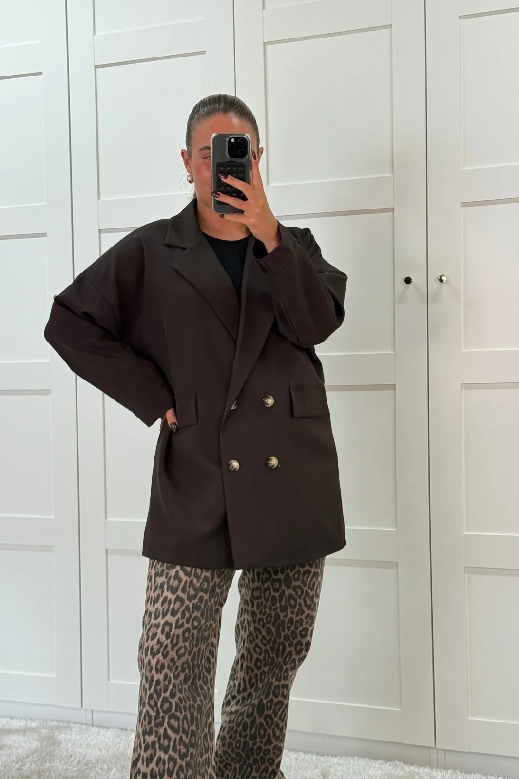 New A-bee Daphne Blazer Dark Brown