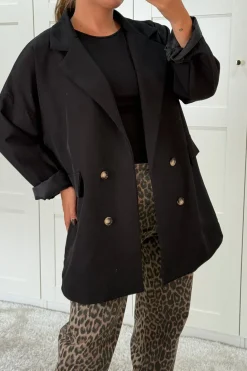 New A-bee Daphne Blazer Black