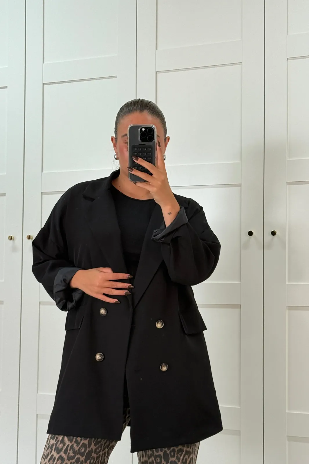 New A-bee Daphne Blazer Black