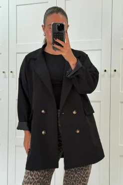 New A-bee Daphne Blazer Black
