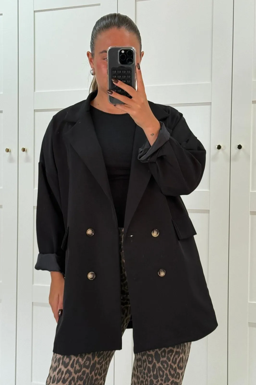 New A-bee Daphne Blazer Black
