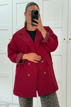 Sale A-bee Daphne Blazer Burgundy