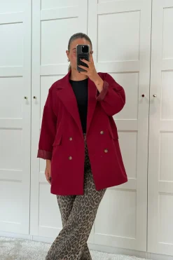Sale A-bee Daphne Blazer Burgundy