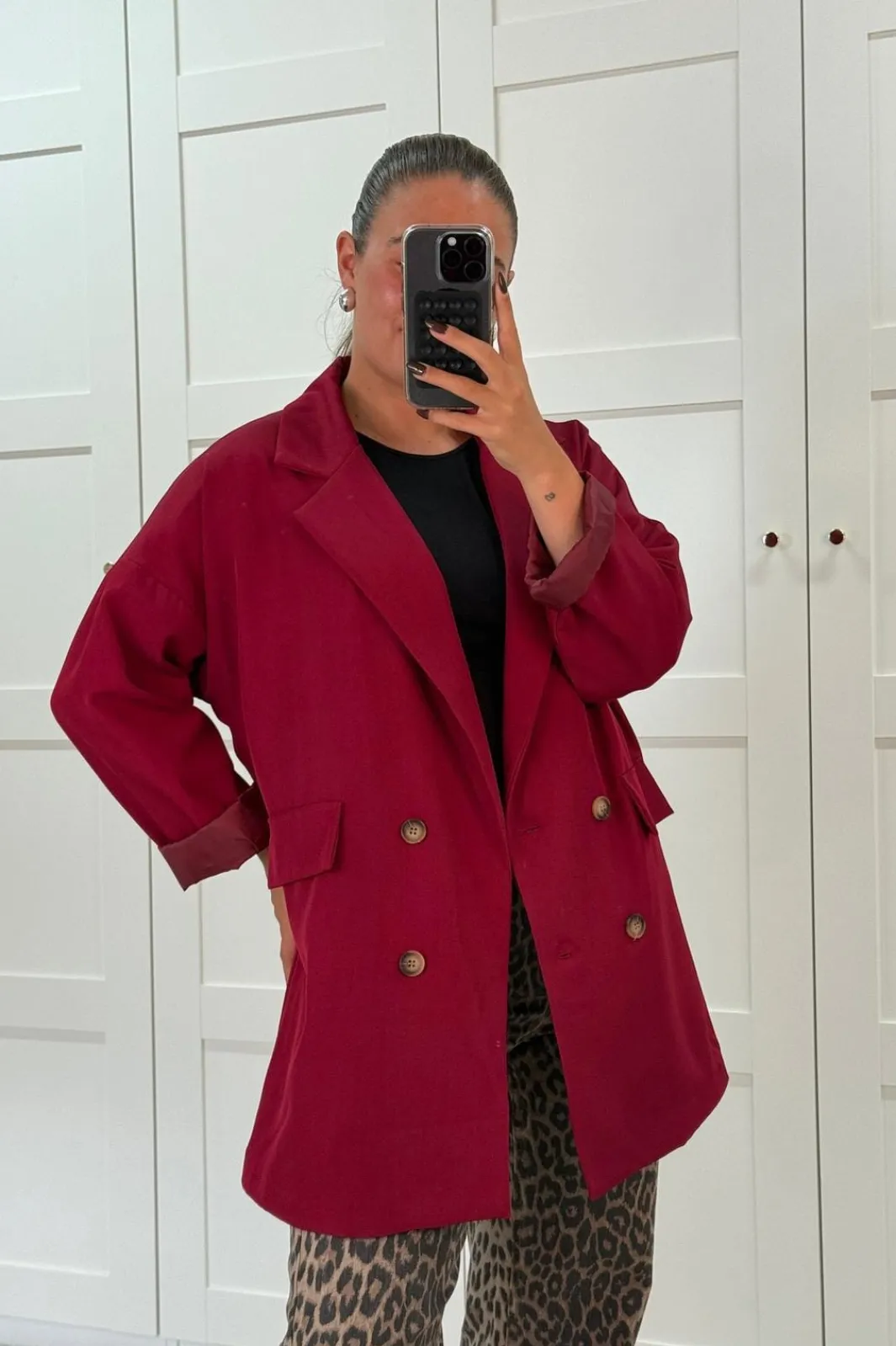 Sale A-bee Daphne Blazer Burgundy