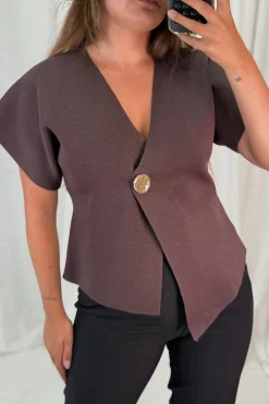 A-bee Daria Top Chocolate