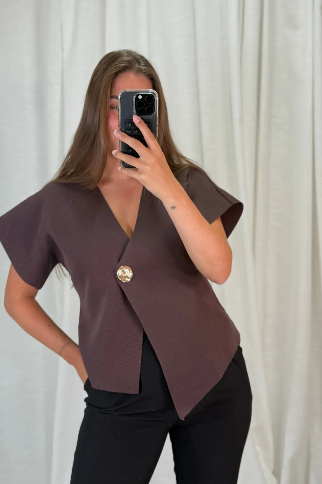 A-bee Daria Top Chocolate