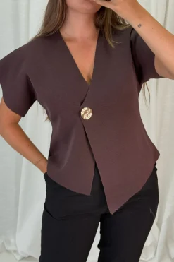 A-bee Daria Top Chocolate