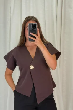 A-bee Daria Top Chocolate