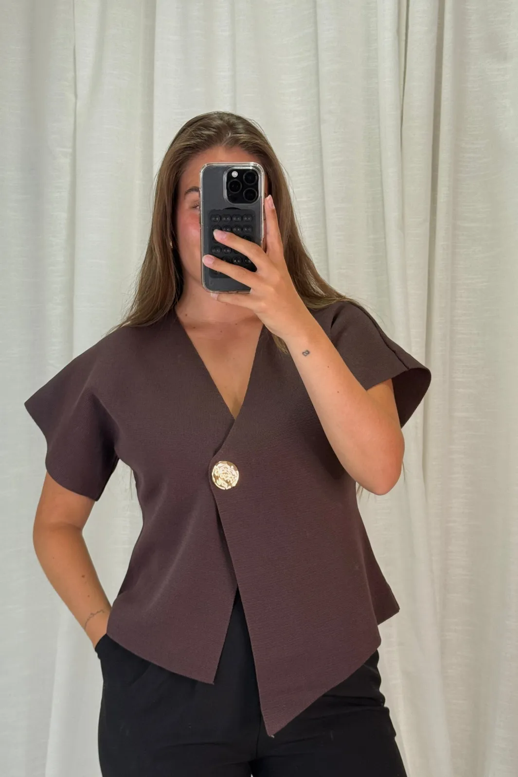 A-bee Daria Top Chocolate