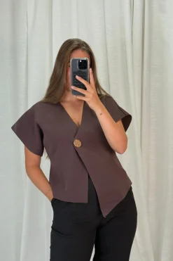 A-bee Daria Top Chocolate