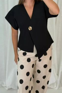Clearance A-bee Daria Top Black