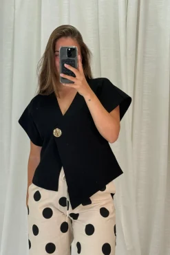 Clearance A-bee Daria Top Black