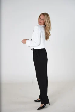 Hot Valentin Studio Darling Bow jacket (sequins) white w/black