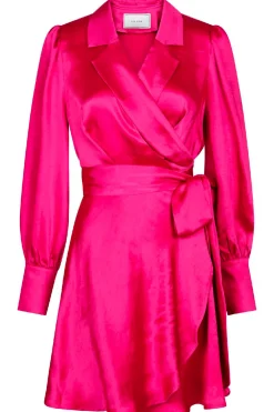 Hot Neo Noir Dawn Satin Dress Pink