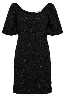 Discount Haute L'Amitié Dazzy Crease Sequin Dress HL10400 Black