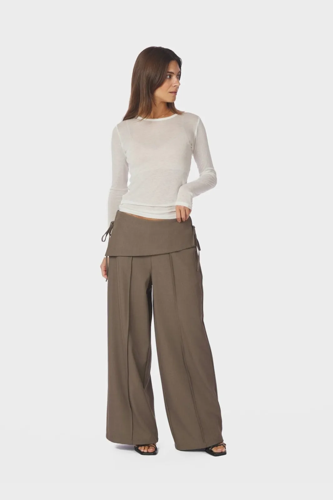Outlet Neo Noir Deani Fold Pants 166168 214
