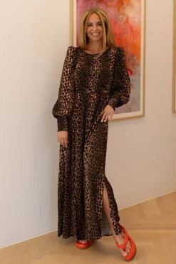Online Valentin Studio Dear LS dress Leopard