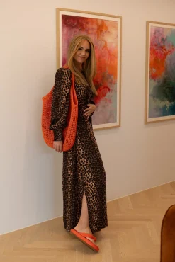 Online Valentin Studio Dear LS dress Leopard