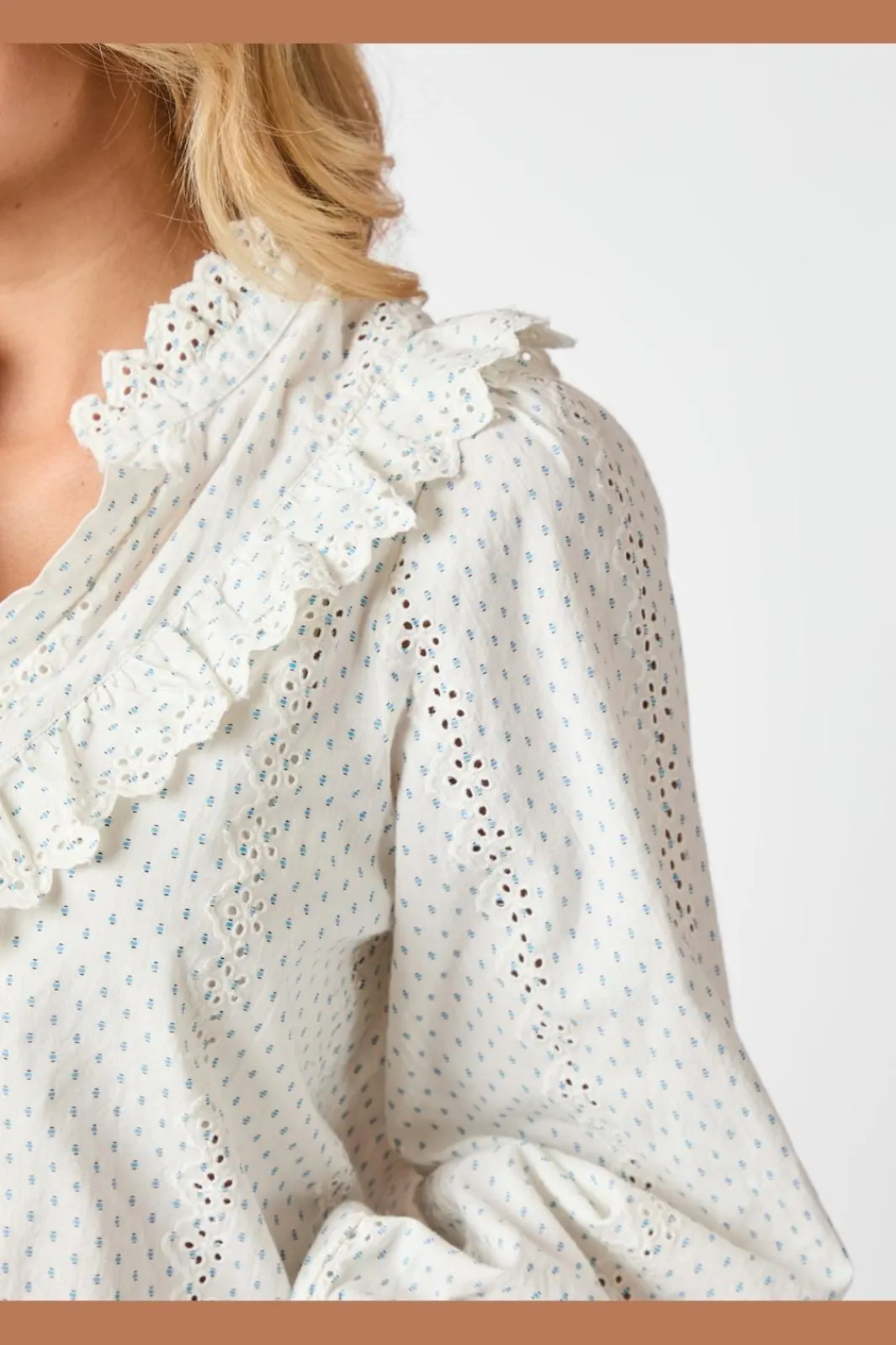 Discount Neo Noir Degas Embroidery Blouse 163440 121