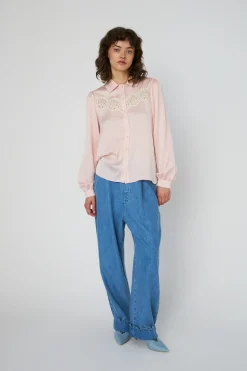Outlet Stella Nova Delicate Lace Shirtcp54-2308 150 Kiss Rose
