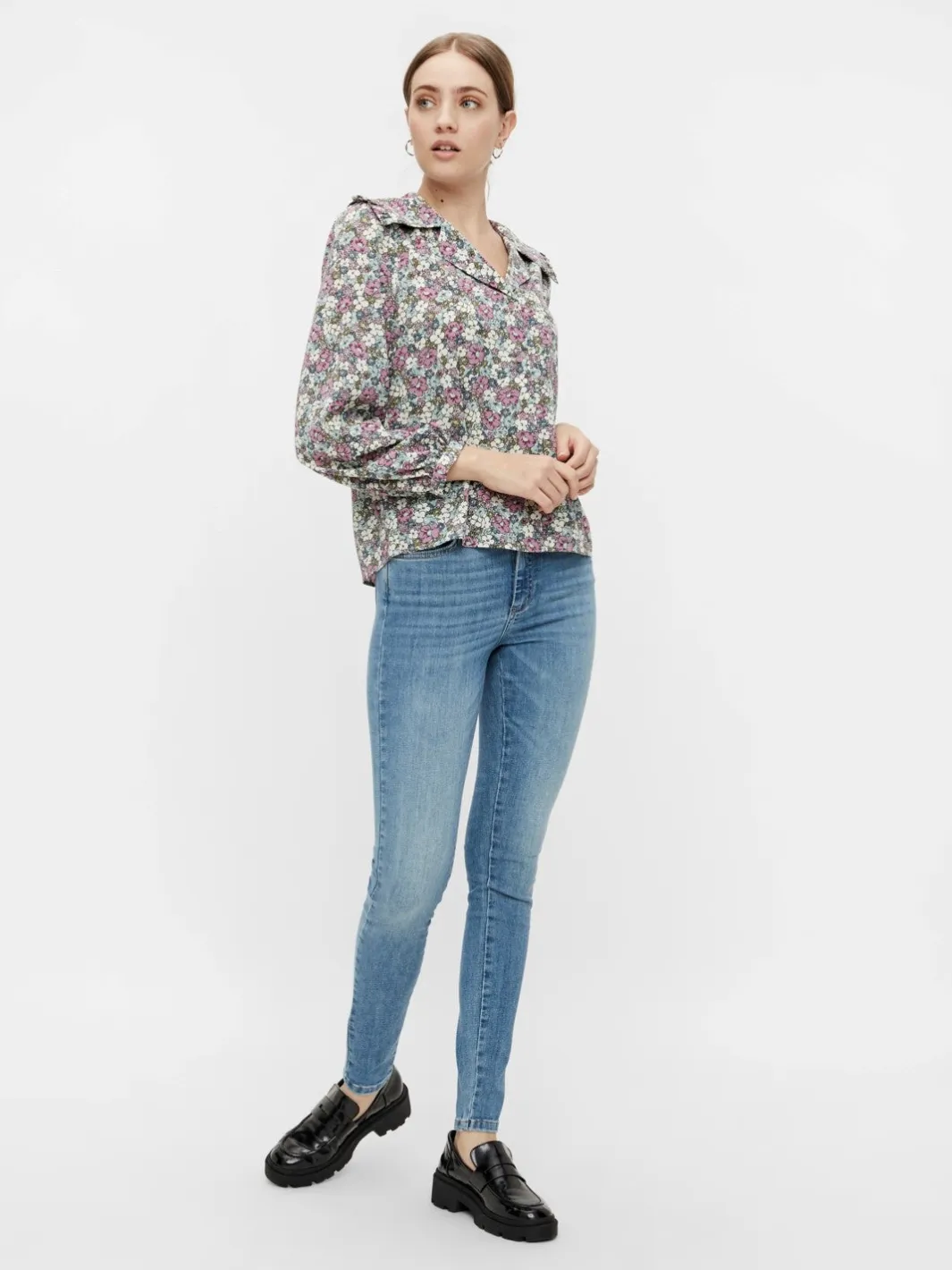 Outlet Pieces Delly Skin MW Jeans Noos Light Blue Denim