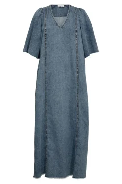 Discount Haute L'Amitié Denim Hem Dress HL10226 Denim Blue