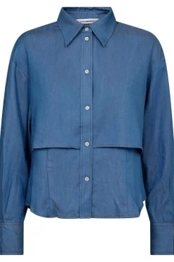 Hot Co´Couture Denimcc Double Layer Shirt 35741 552 Denim Blue
