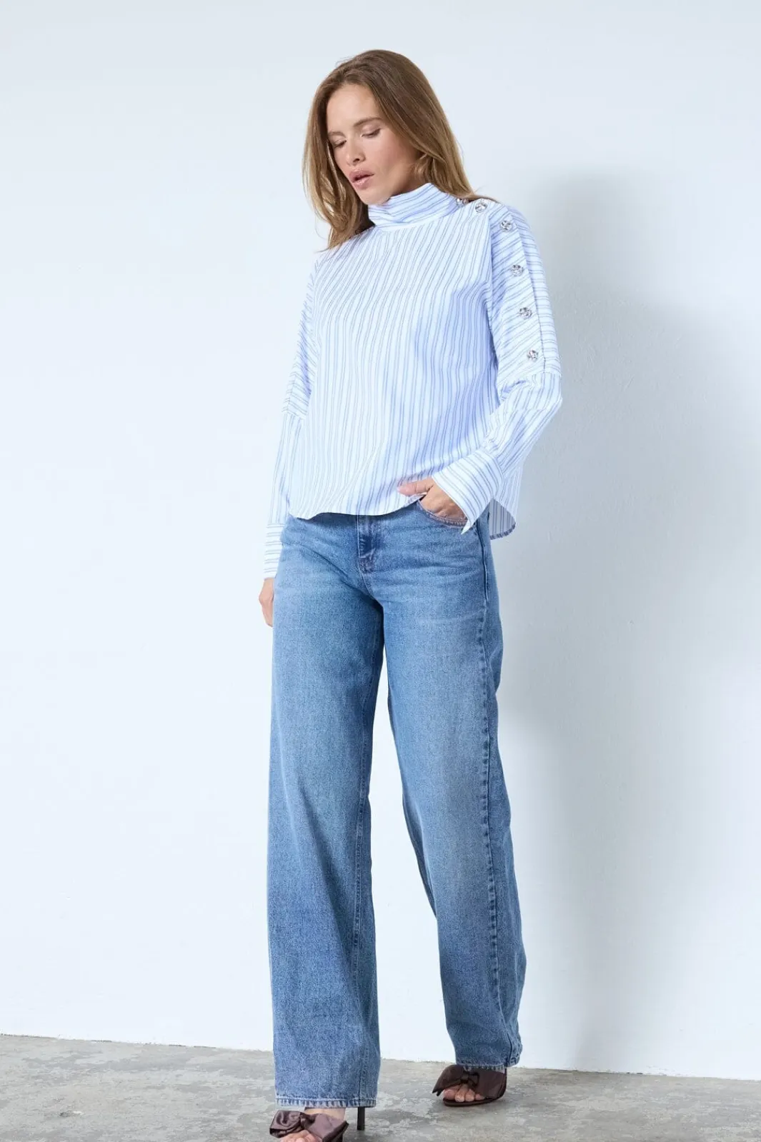 Outlet Co´Couture Devincc Asymcc Button Blouse 45019 17